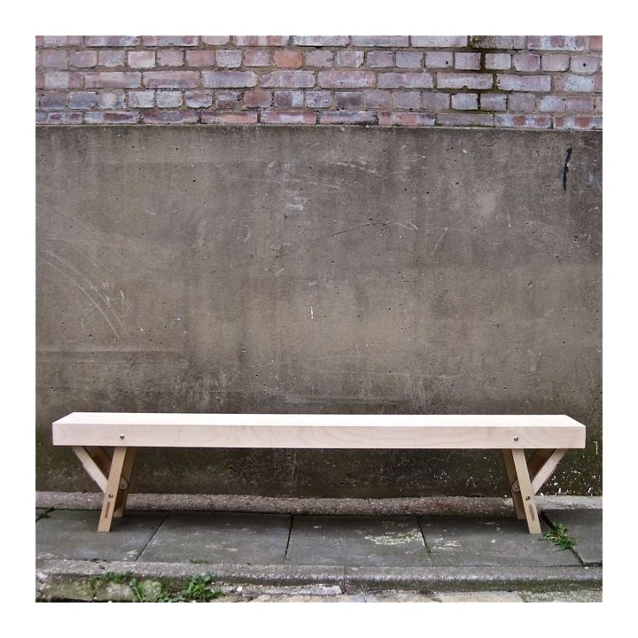 Folding Birch Ply Bench
