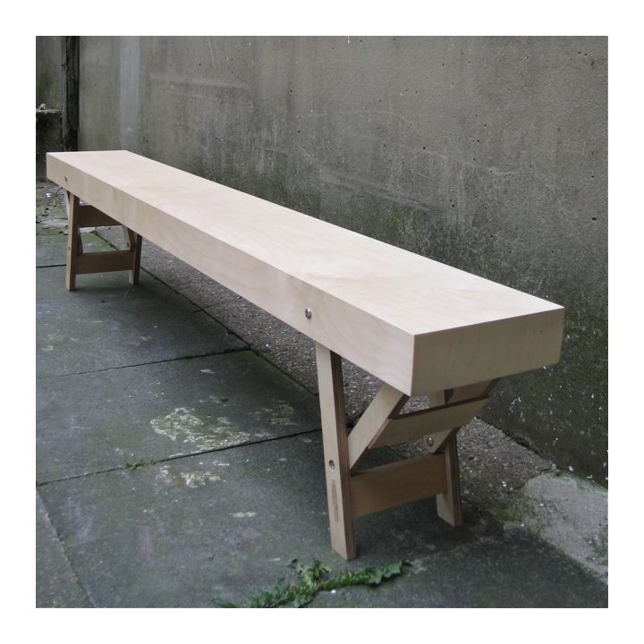 Folding Birch Ply Bench