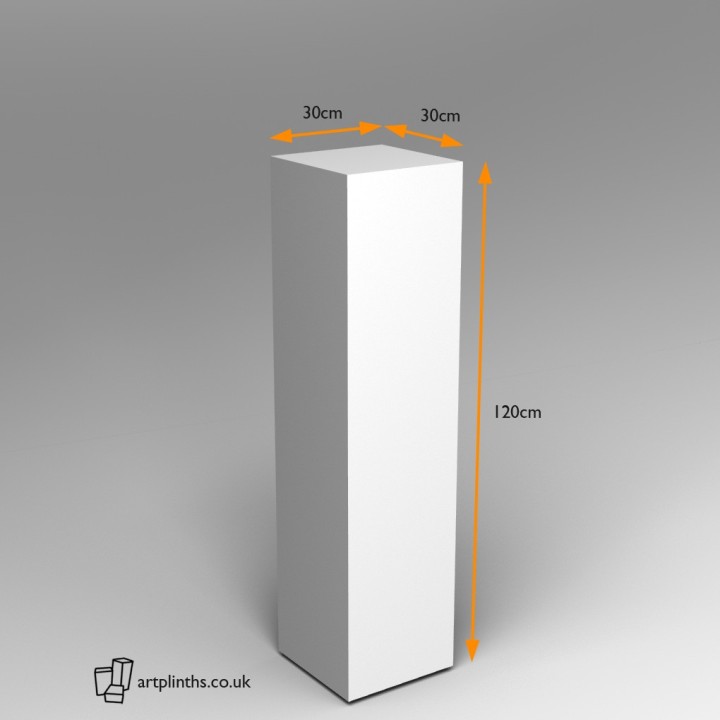 Painted Artplinth 120 H x 30 W x 30 D cm Sales plinth London